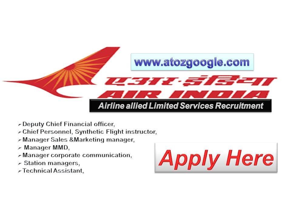 Air India recruitment 2018 for CA MBA Graduate Diploma jobs