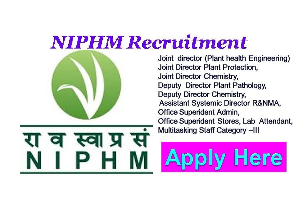 NIPHM Recruitment 2018 Central Govt Vacancy for 10+2 any Graduate