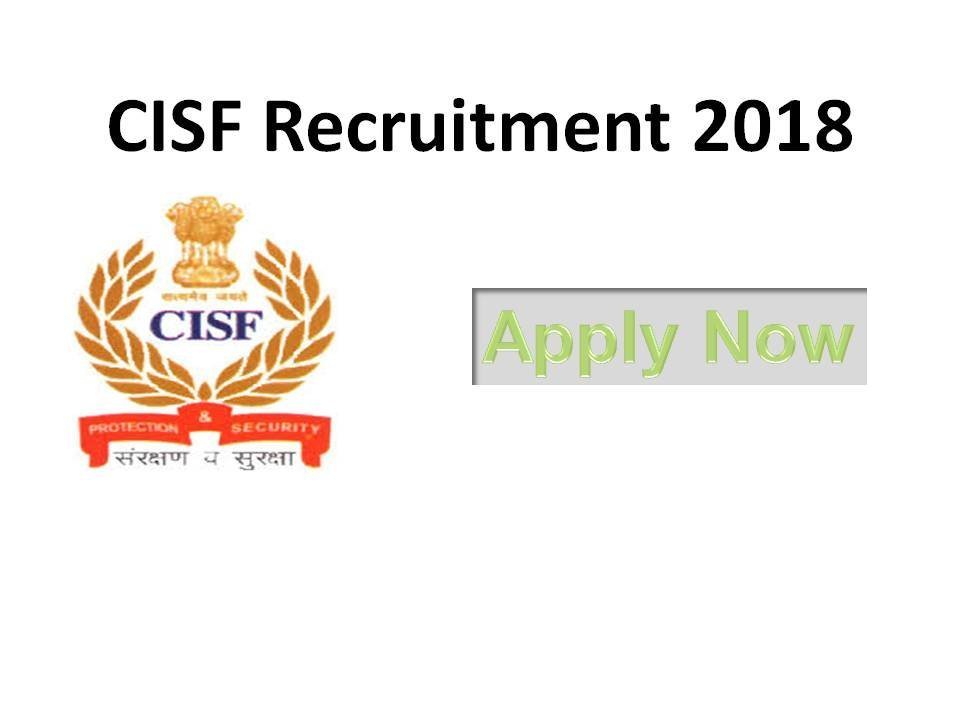 CISF Recruitment 2018 for Central industrial security force Constable