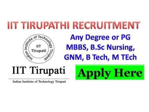 IIT Tirupathi Recruitment 2018